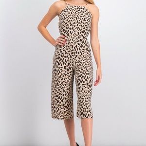 Material Girl Leopard Jumpsuit XS NWT